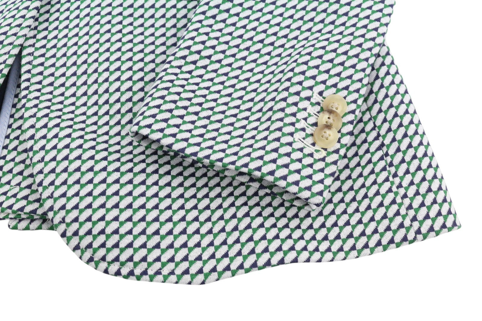 GANT Geo Jersey Women Suit EU36 Grey Patterned Single-Breasted Notch Lapel 2in1