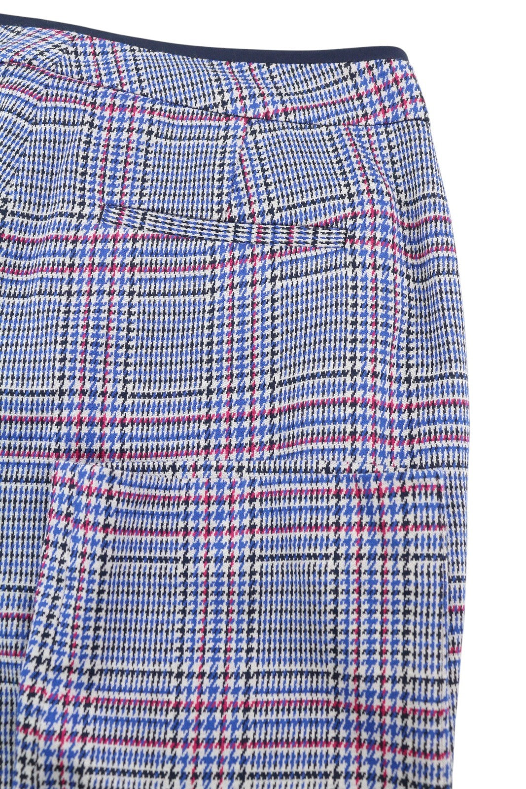 GANT Check Jersey Cigarette Women Trousers EU40 Slim Fit Cropped Ankle Legs