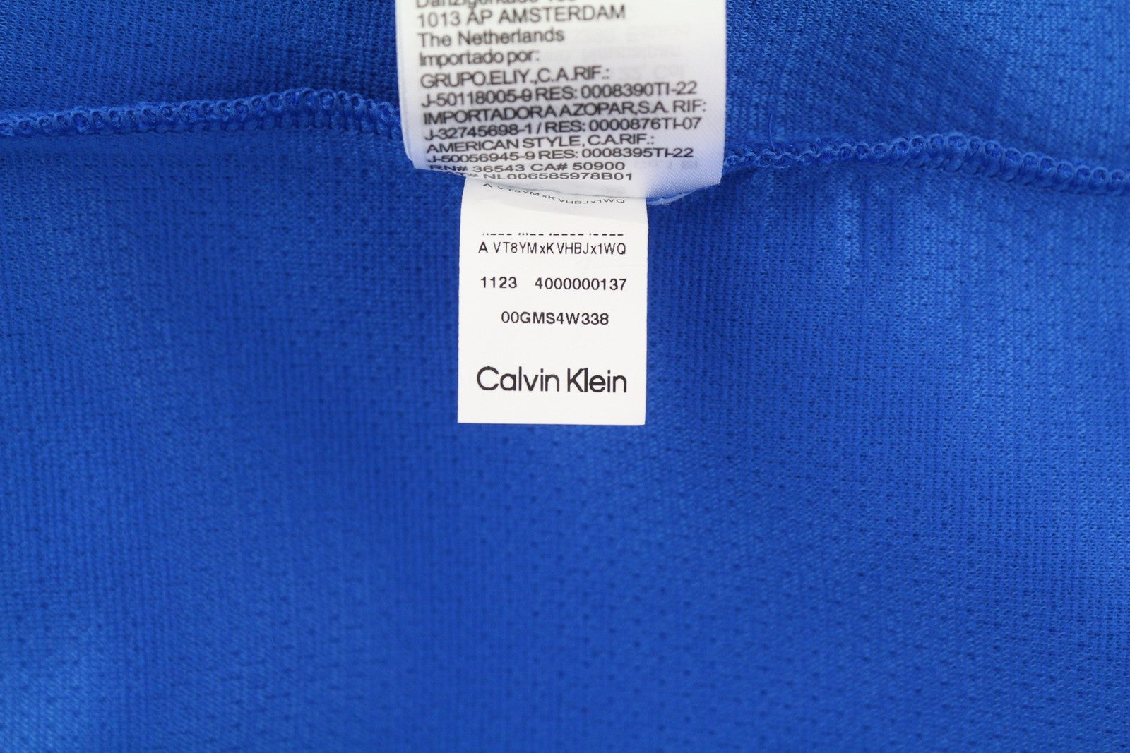 CALVIN KLEIN Men Sweatshirt XS Blue Sport Crew Neck Front Logo Pullover RRP€109