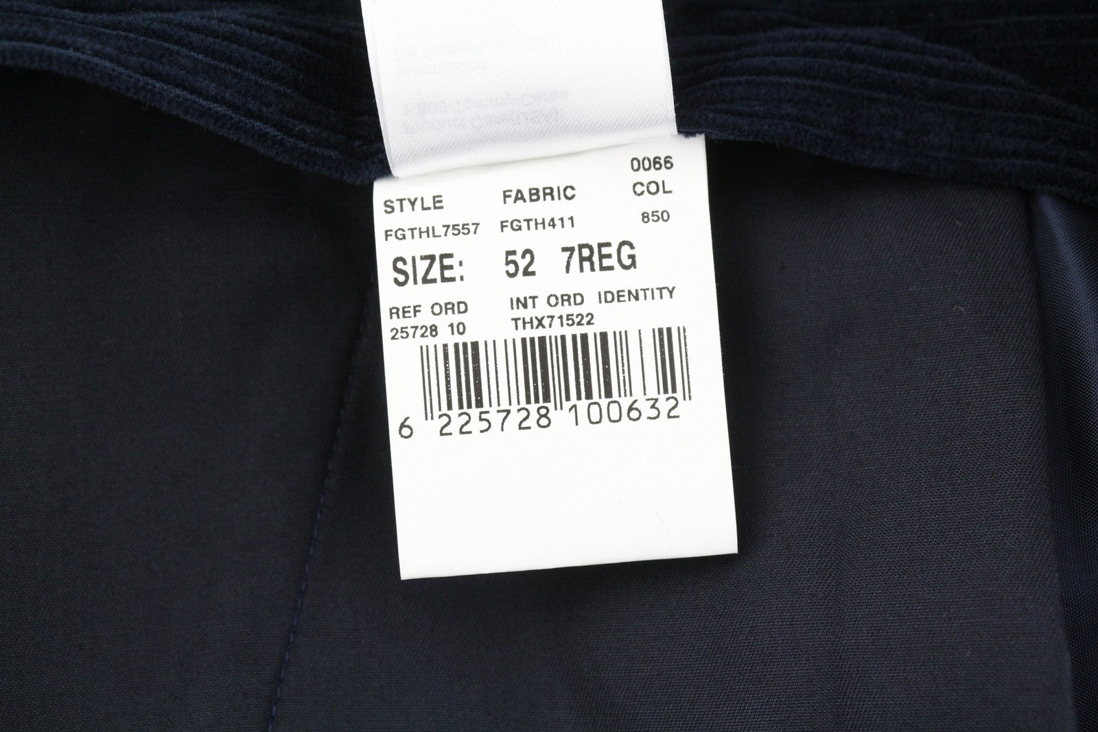 TOMMY HILFIGER Rock Velvet Cashmere Men Trousers W36 Blue Corduroy Slim Fit