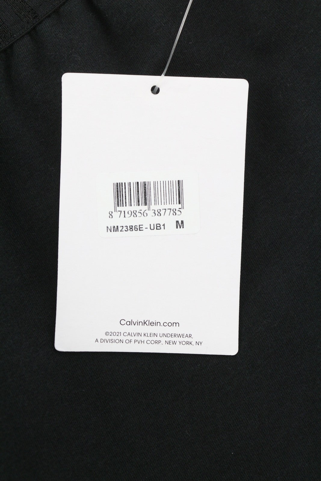 CALVIN KLEIN Men Trousers M Black Elastic Waist Tricot Stretch Logo Sleepwear