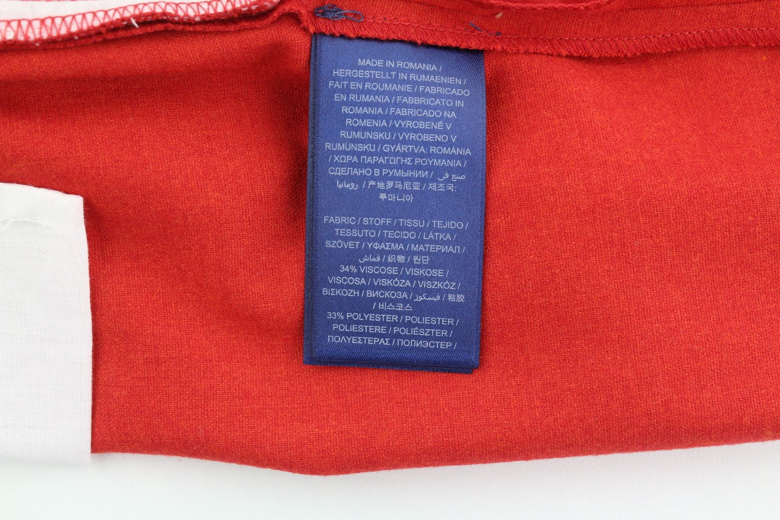 GANT Wool Classic Women Trousers EU40 Red Cropped Ankle Length Tapered Zip Fly