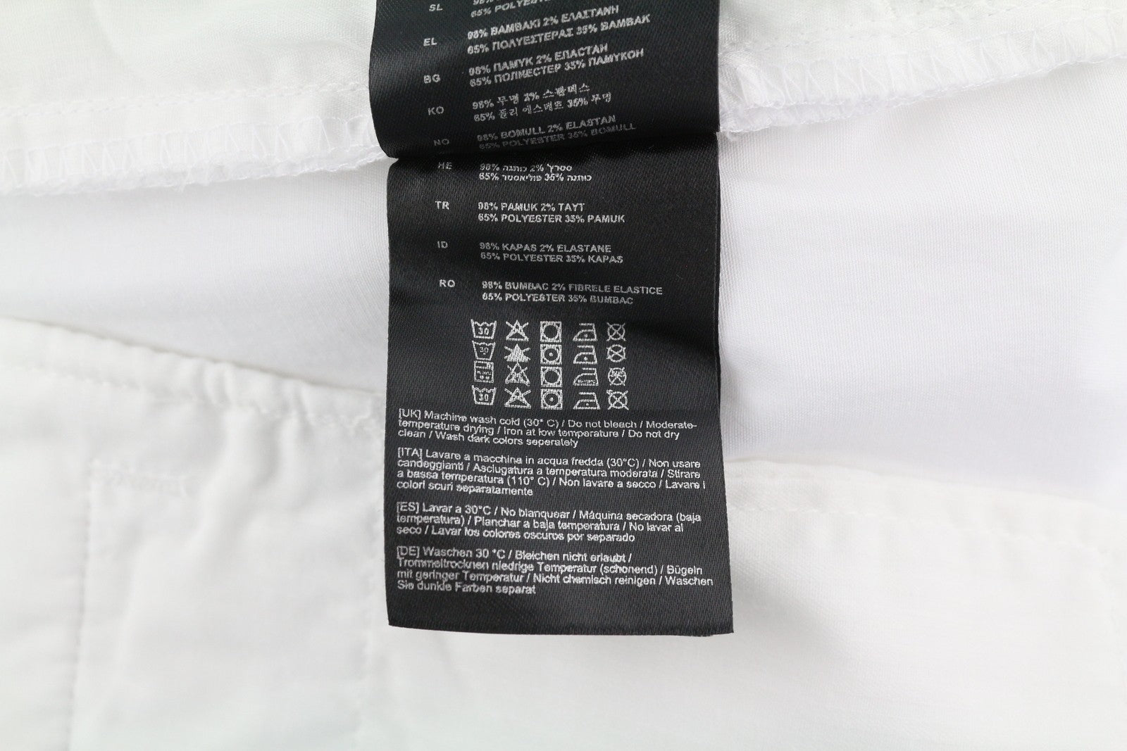 ANTONY MORATO Men Trousers W36 White Chino Slim Fit Flat Front Zip Fly Casual