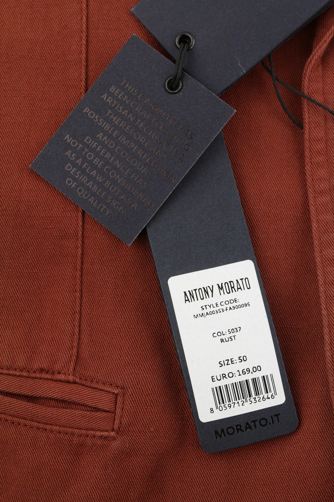 ANTONY MORATO Men Suit L Burgundy Super Slim Fit Linen Blend Notch Casual 2in1