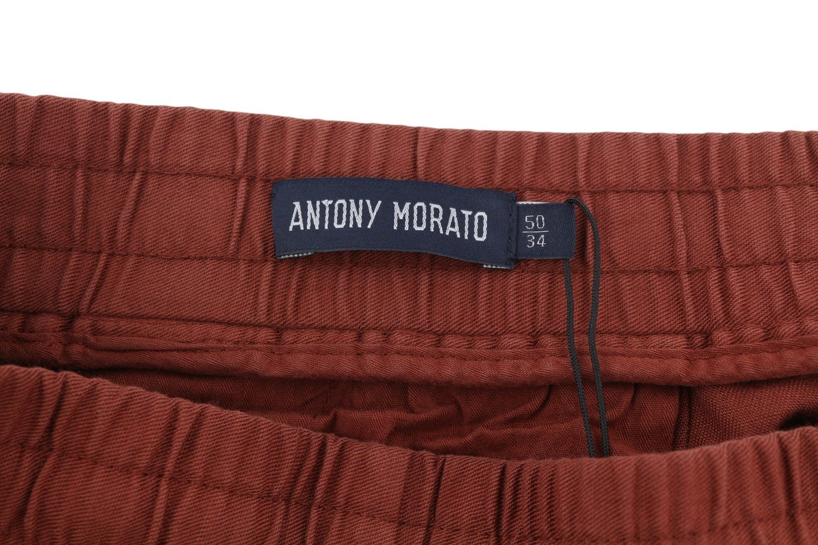 ANTONY MORATO Men Suit L Burgundy Super Slim Fit Linen Blend Notch Casual 2in1