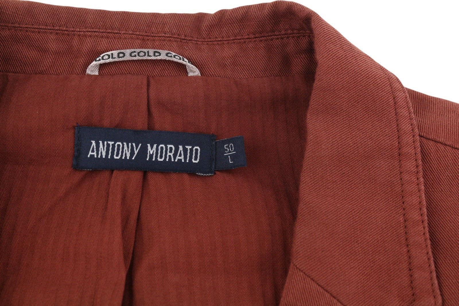 ANTONY MORATO Men Suit L Burgundy Super Slim Fit Linen Blend Notch Casual 2in1