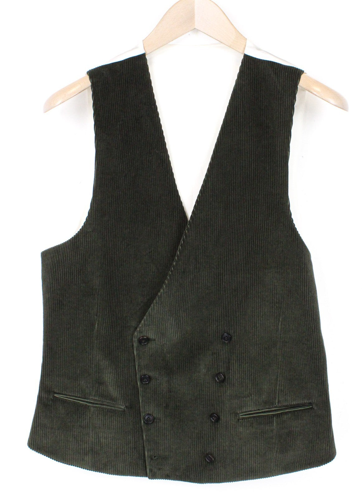 SUITSUPPLY La Spalla Men's Suit UK36R Corduroy Lined Green Pure Cotton 3-Piece