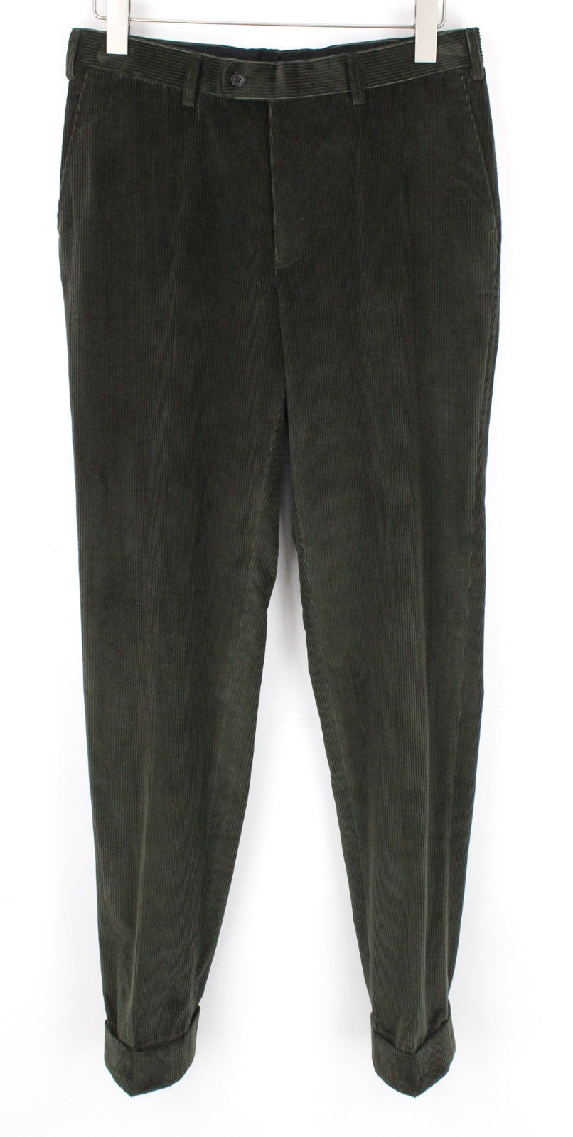 SUITSUPPLY La Spalla Men's Suit UK36R Corduroy Lined Green Pure Cotton 3-Piece