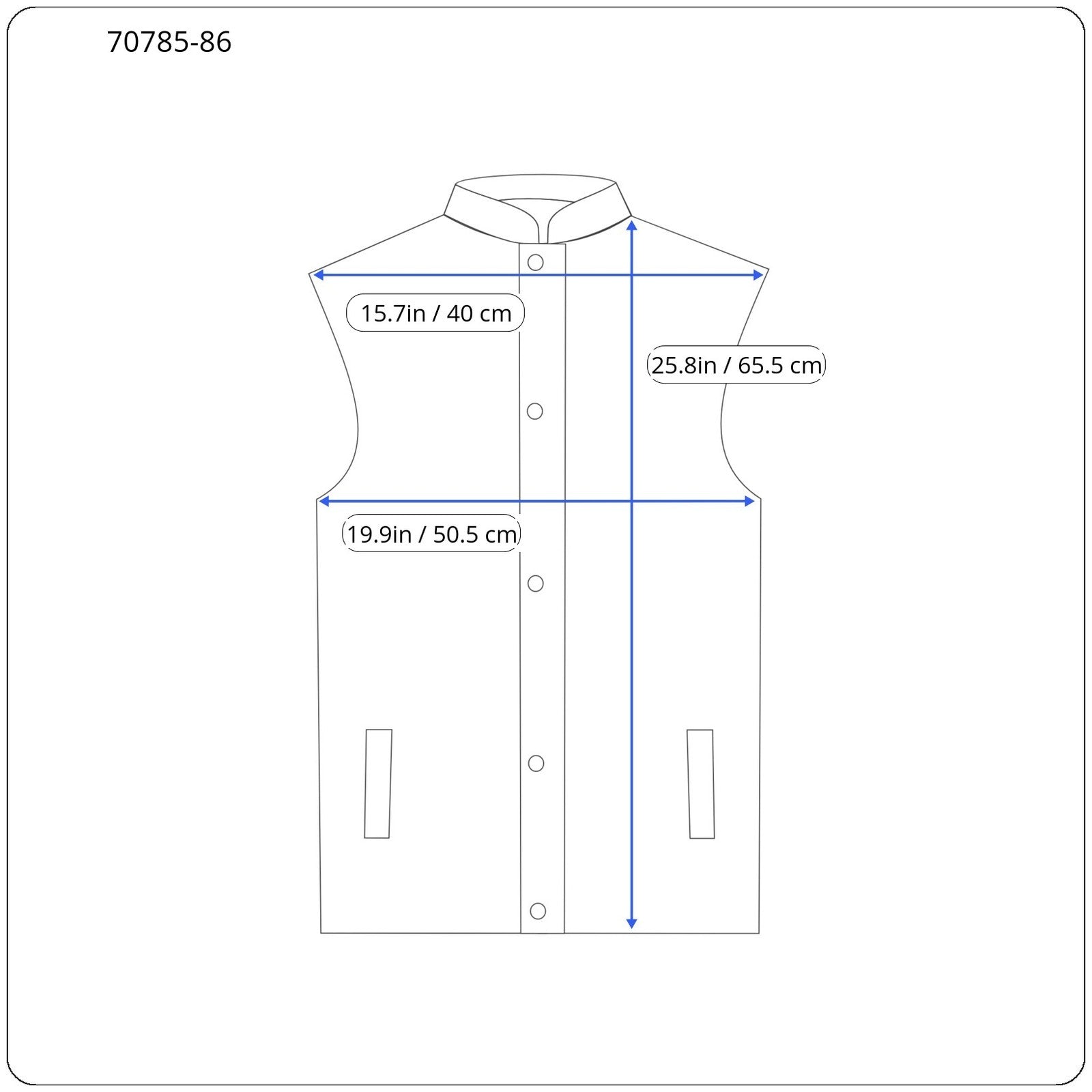SCOTCH & SODA Ams Couture Men's Wiastcoats S Blue Sleeveless Lined Zip Padded