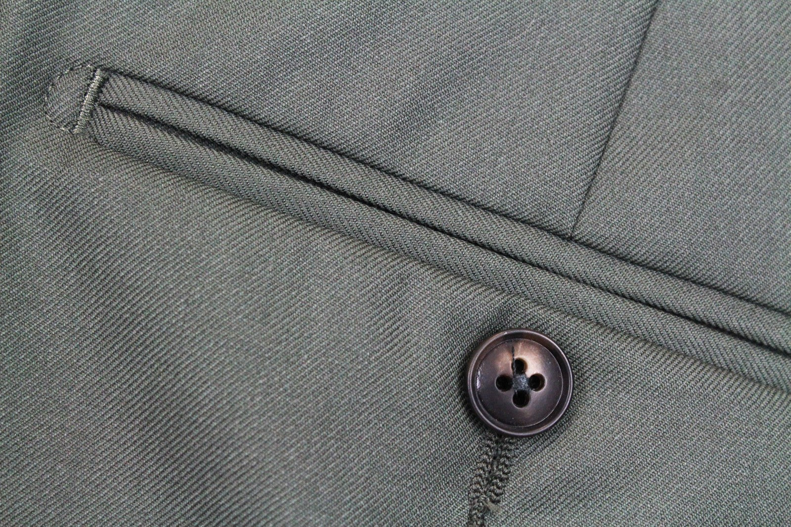 SUITSUPPLY La Spalla Men's Suit UK38L Green Slim Wool Melange Two-Row Two-Piece