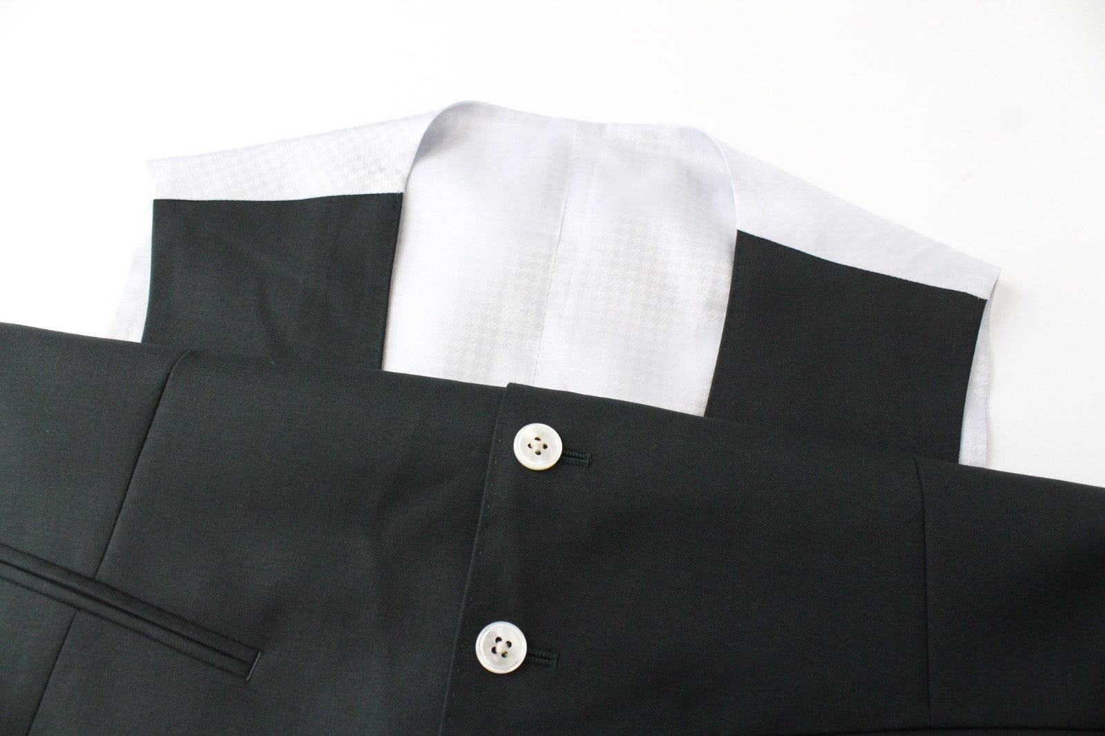 SUITSUPPLY La Spalla Men's Suit UK38R Single-Breast Green Wool Three-Piece Set