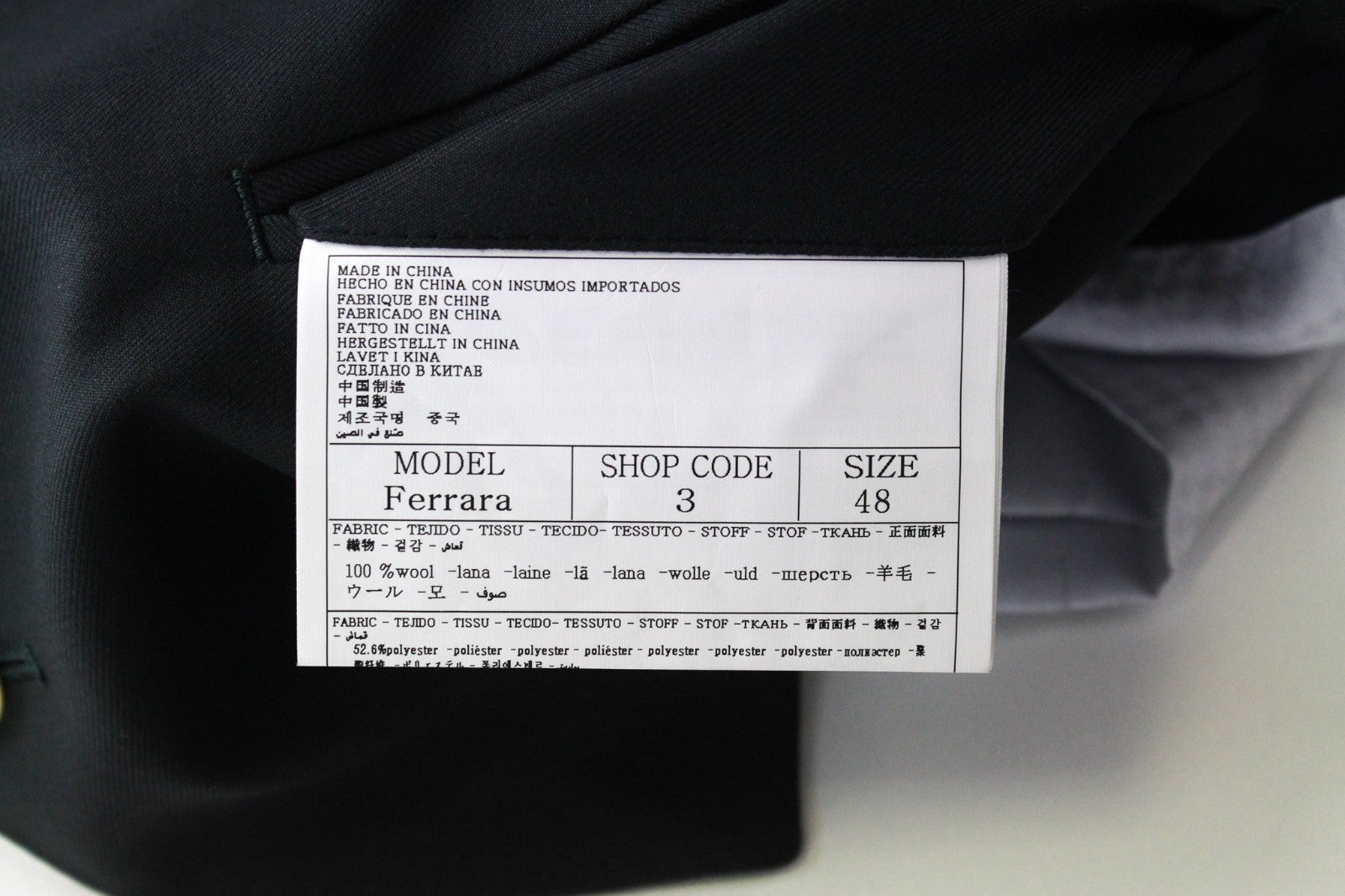 SUITSUPPLY La Spalla Men's Suit UK38R Single-Breast Green Wool Three-Piece Set