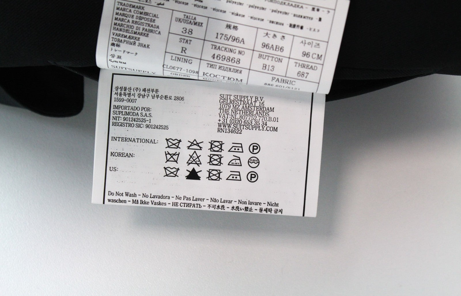 SUITSUPPLY La Spalla Men's Suit UK38R Single-Breast Green Wool Three-Piece Set