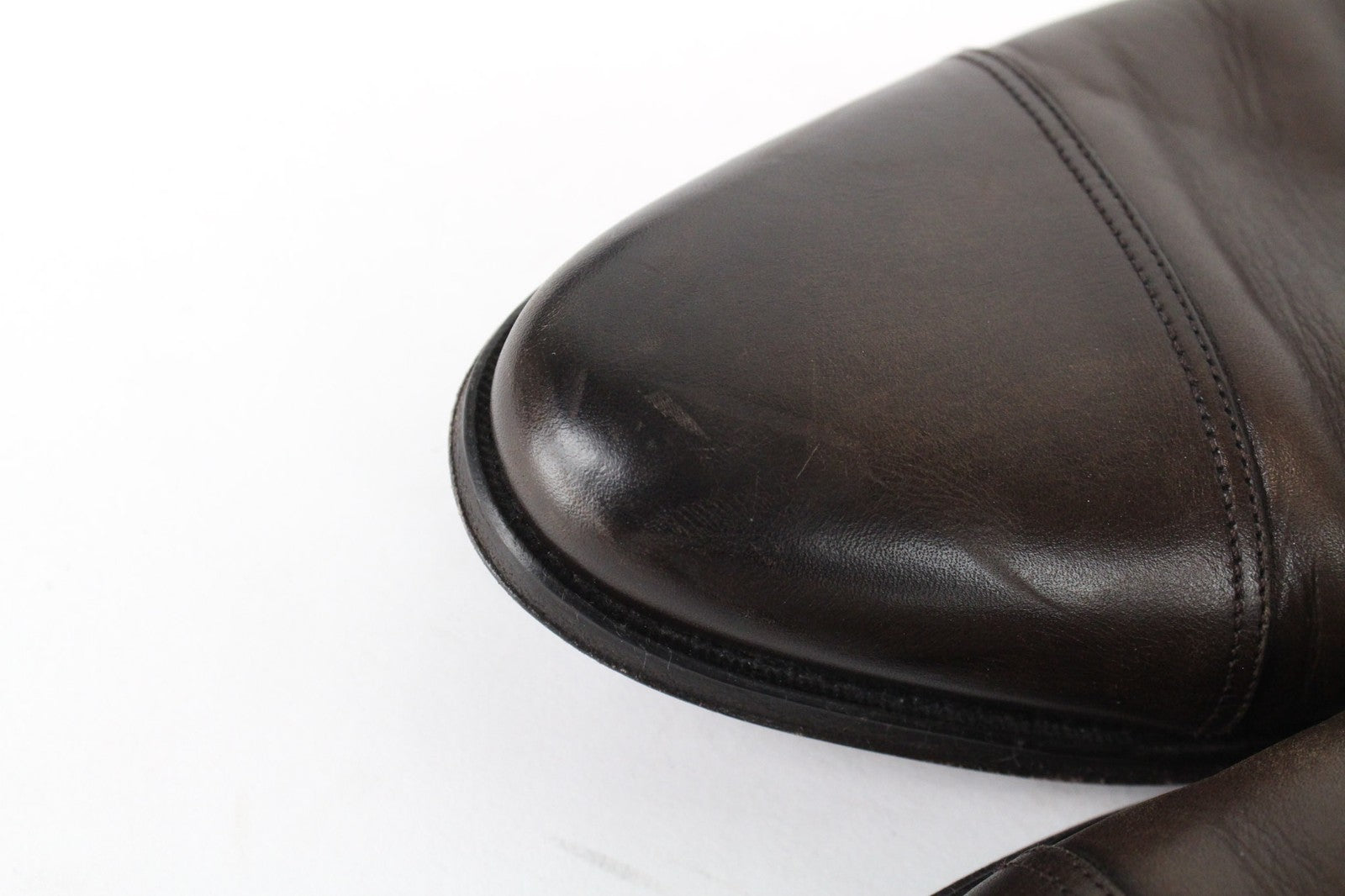 SUITSUPPLY Men's Formal Shoes EU43.5 Dark Brown Leather Lace-Up Classic Oxfords