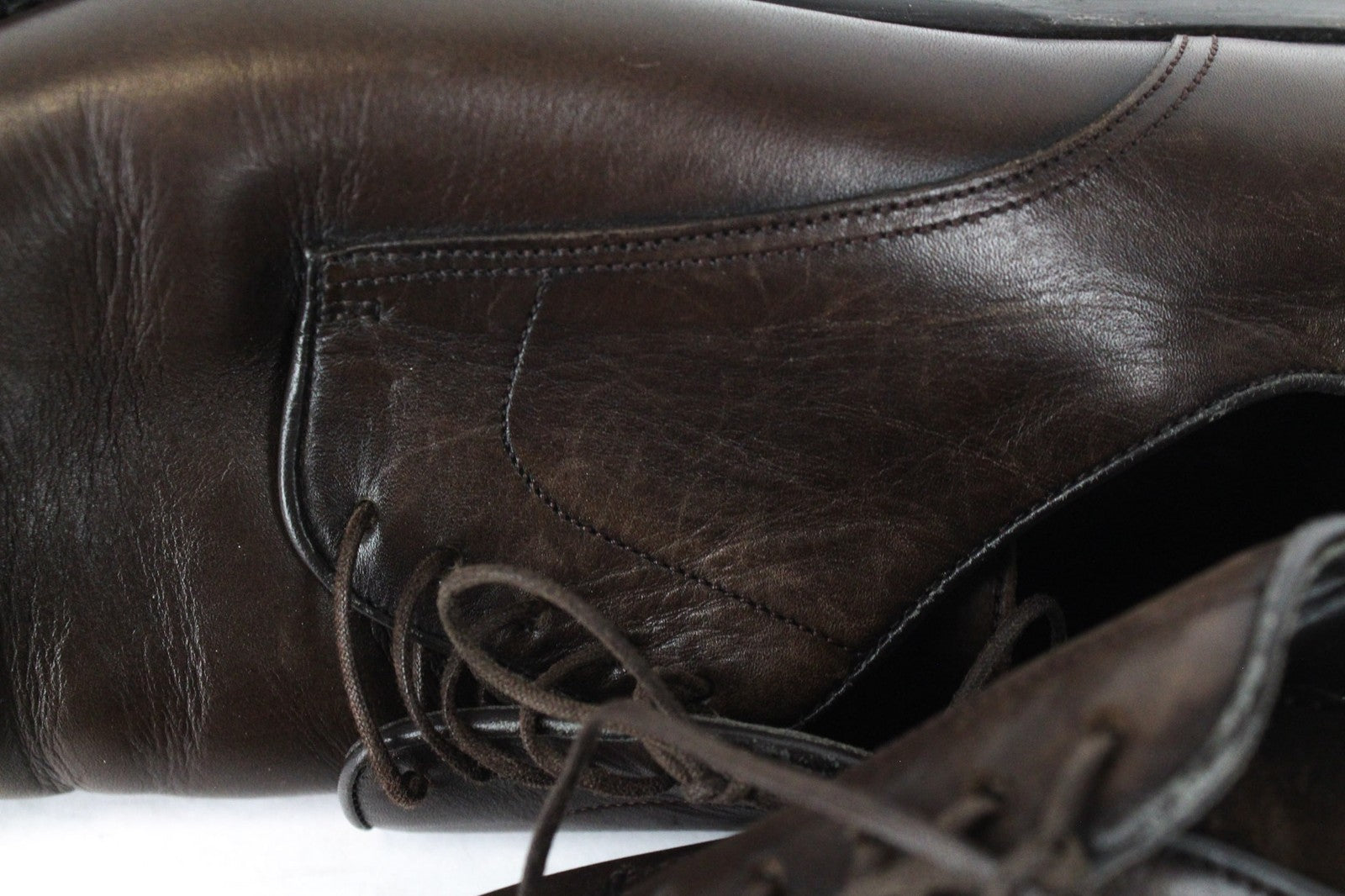 SUITSUPPLY Men's Formal Shoes EU43.5 Dark Brown Leather Lace-Up Classic Oxfords