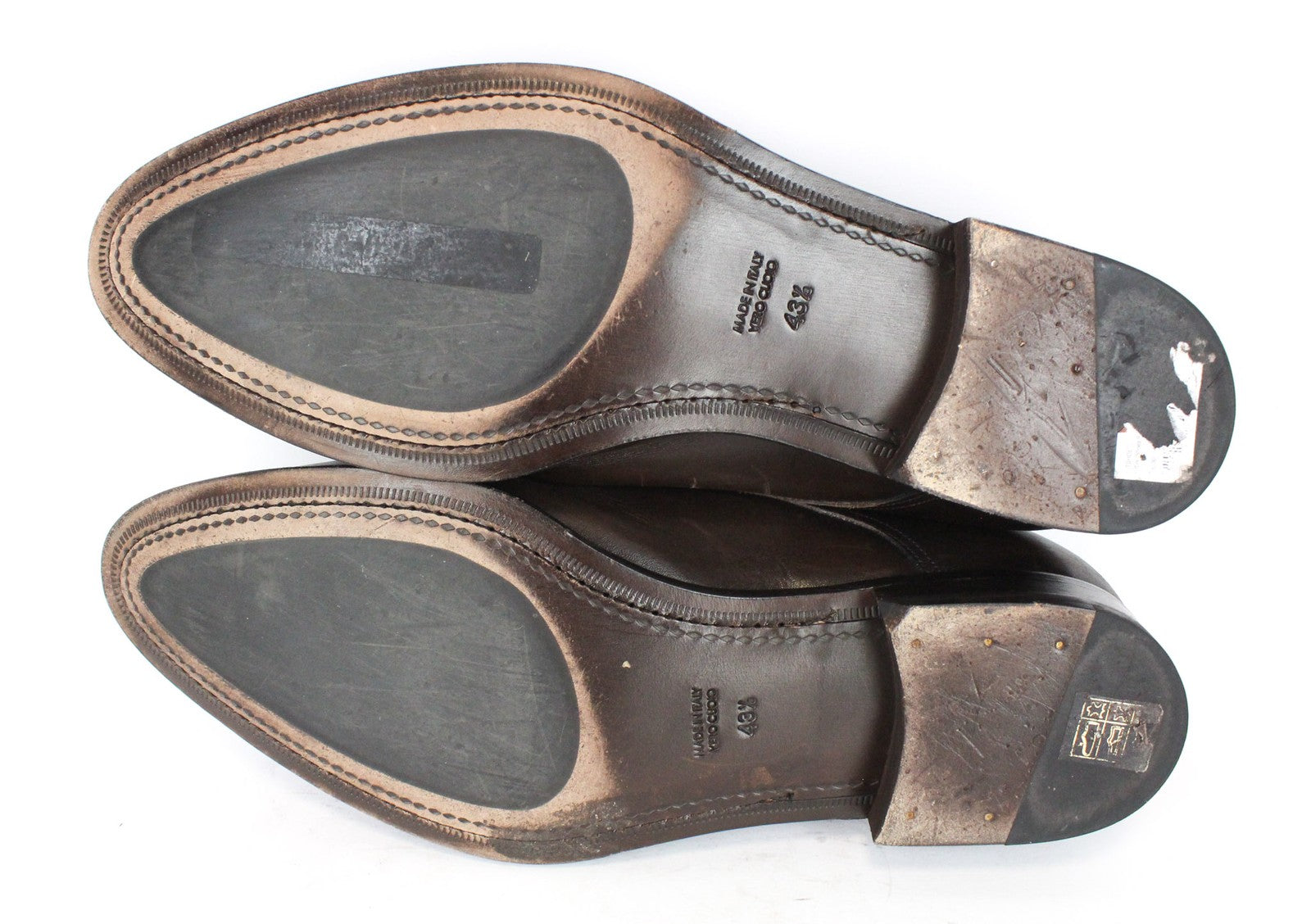 SUITSUPPLY Men's Formal Shoes EU43.5 Dark Brown Leather Lace-Up Classic Oxfords