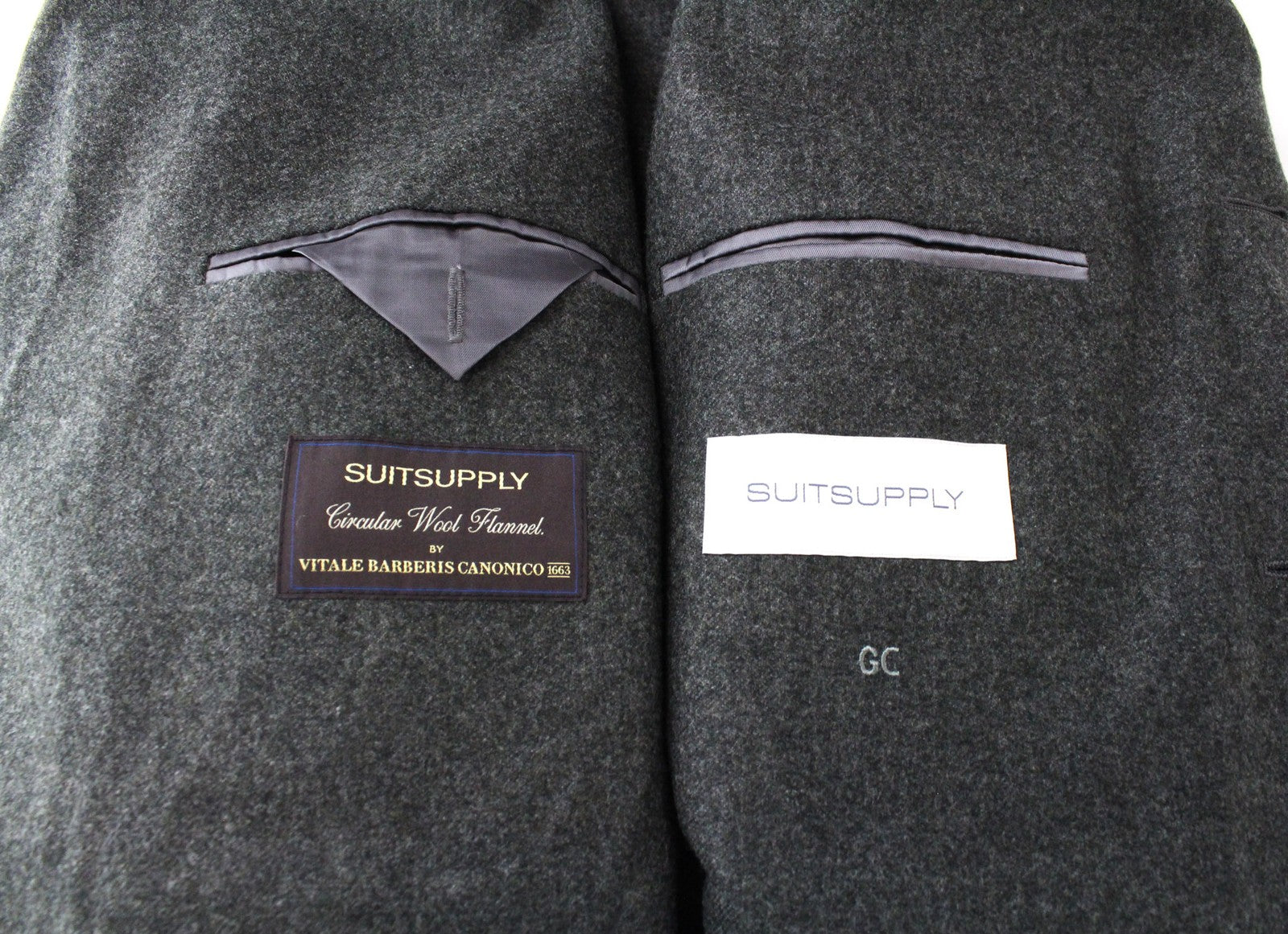 SUITSUPPLY La Spalla Men's Suit UK40S Slim Grey Unlined Classic Pure Wool Two