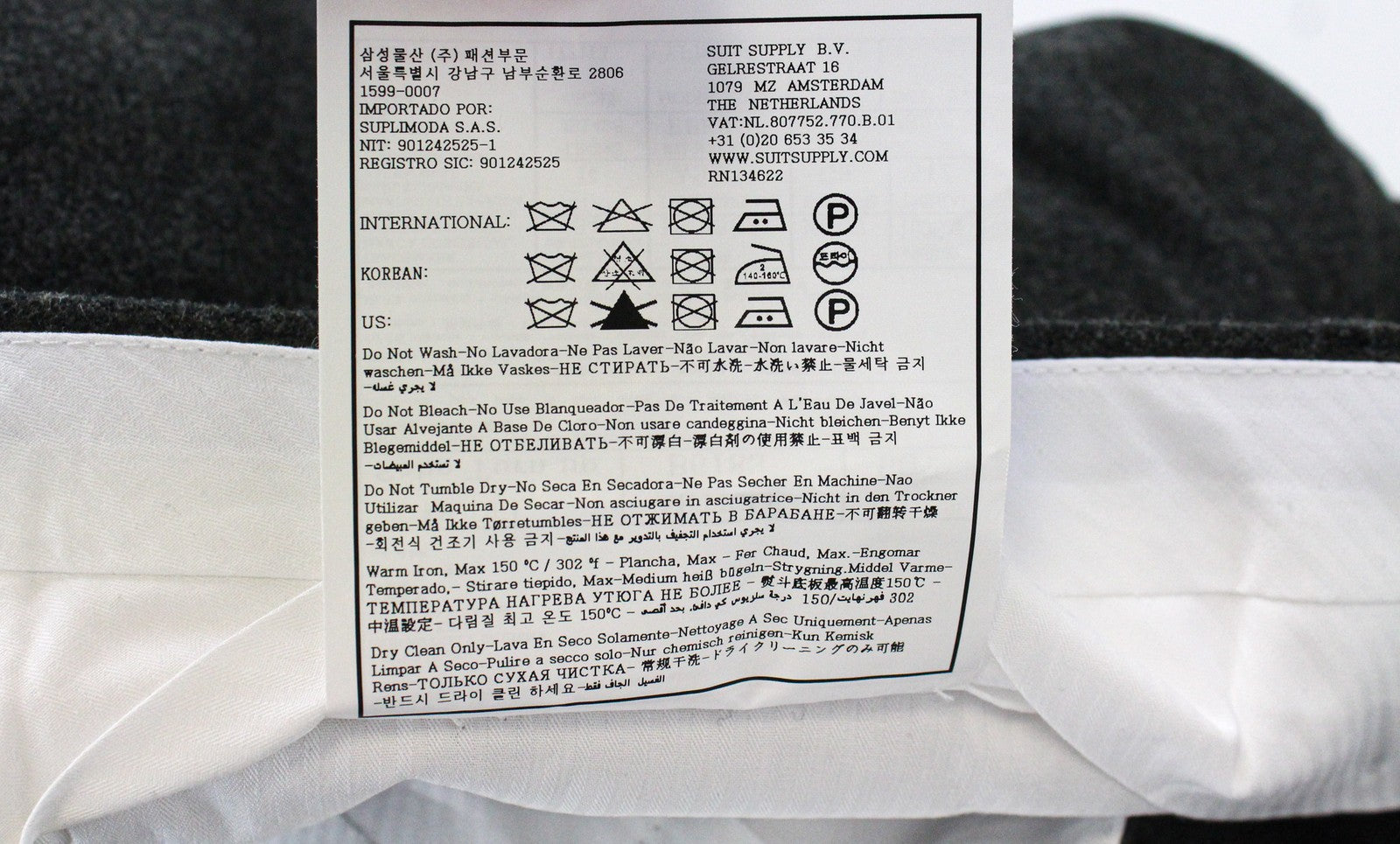 SUITSUPPLY La Spalla Men's Suit UK40S Slim Grey Unlined Classic Pure Wool Two