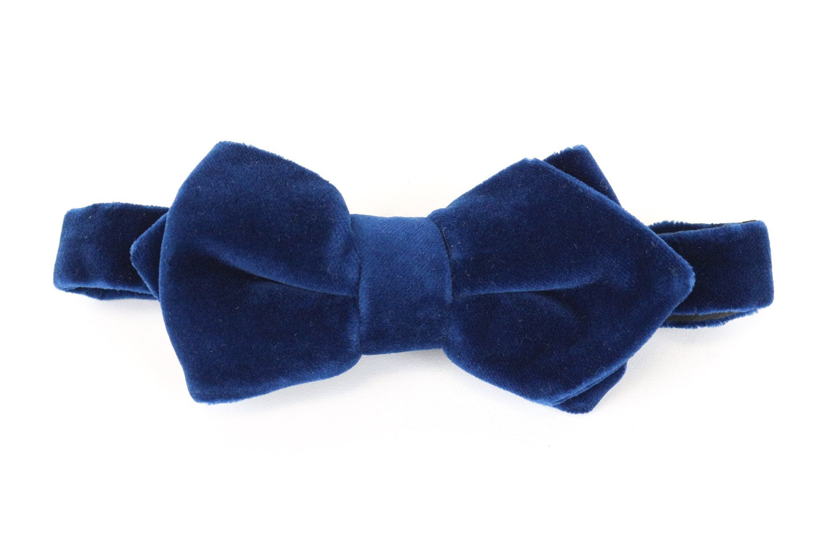 SUITSUPPLY Men's Tie ~93x7.4 cm Blue Velvet Pure Cotton Classic Butterfly Bow