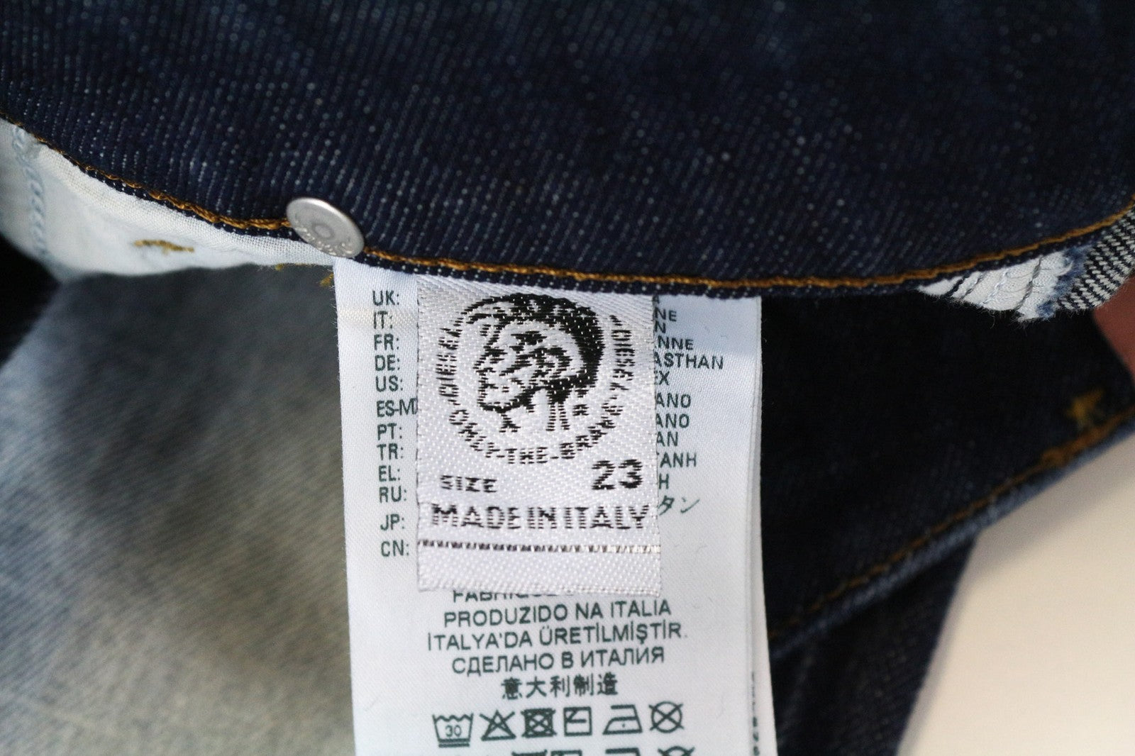 DIESEL D-Rifty 0092I Women's Jeans W23/L30 Slim Distressed Low Rise Blue Girls