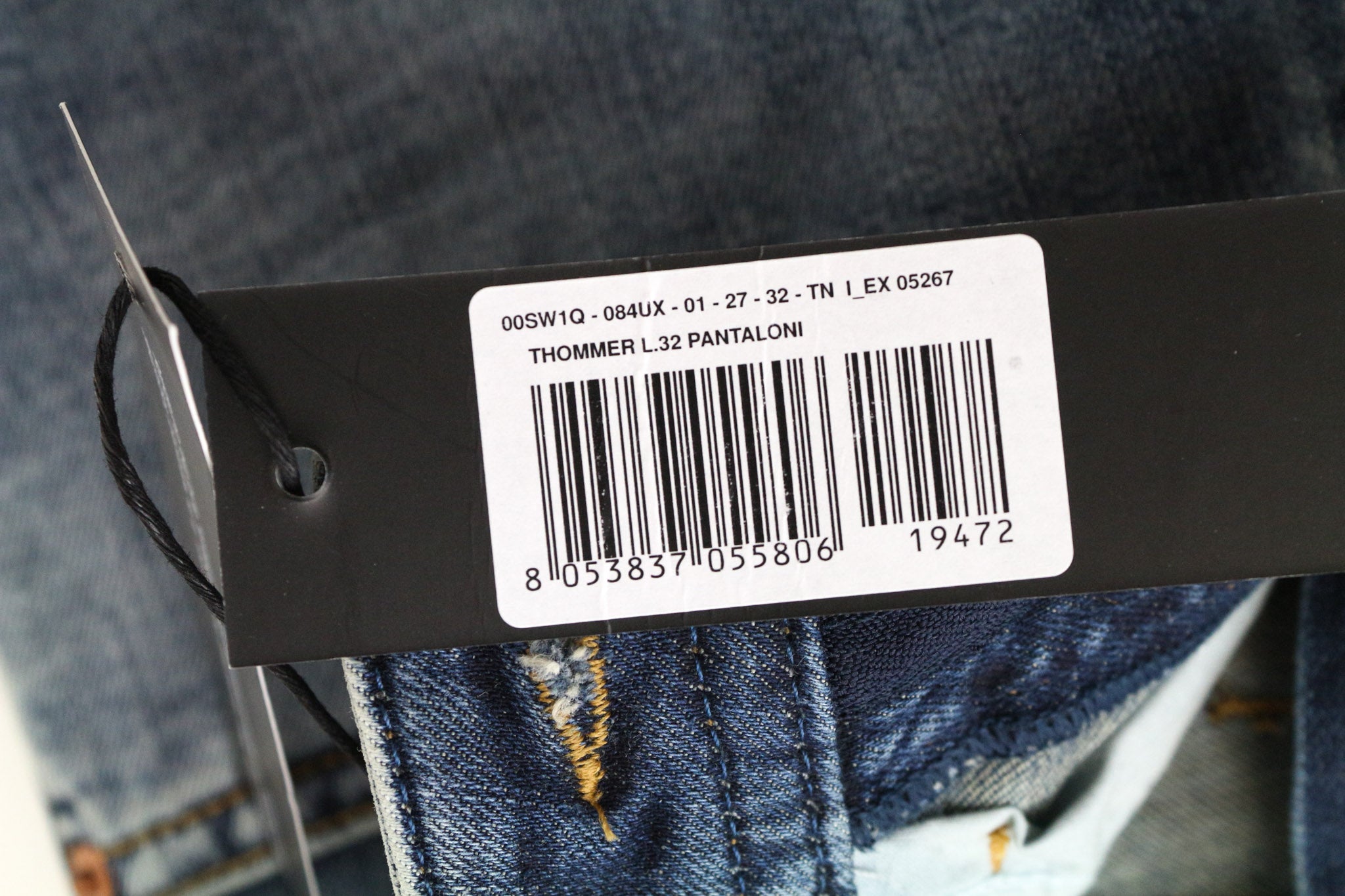 DIESEL Thommer 084UX Men's Jeans W27/L32 Mid Blue Boys Slim Stretch Skinny Zip