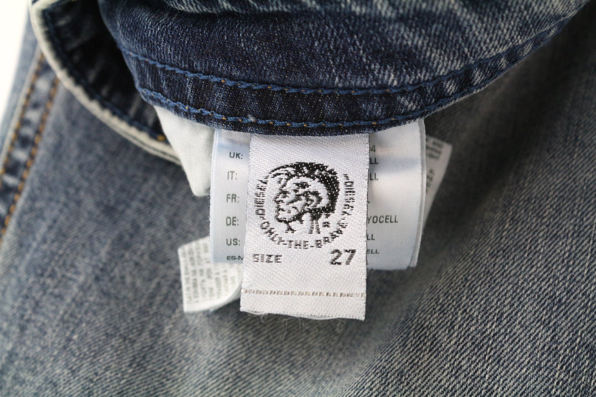 DIESEL Thommer 084UX Men's Jeans W27/L32 Mid Blue Boys Slim Stretch Skinny Zip