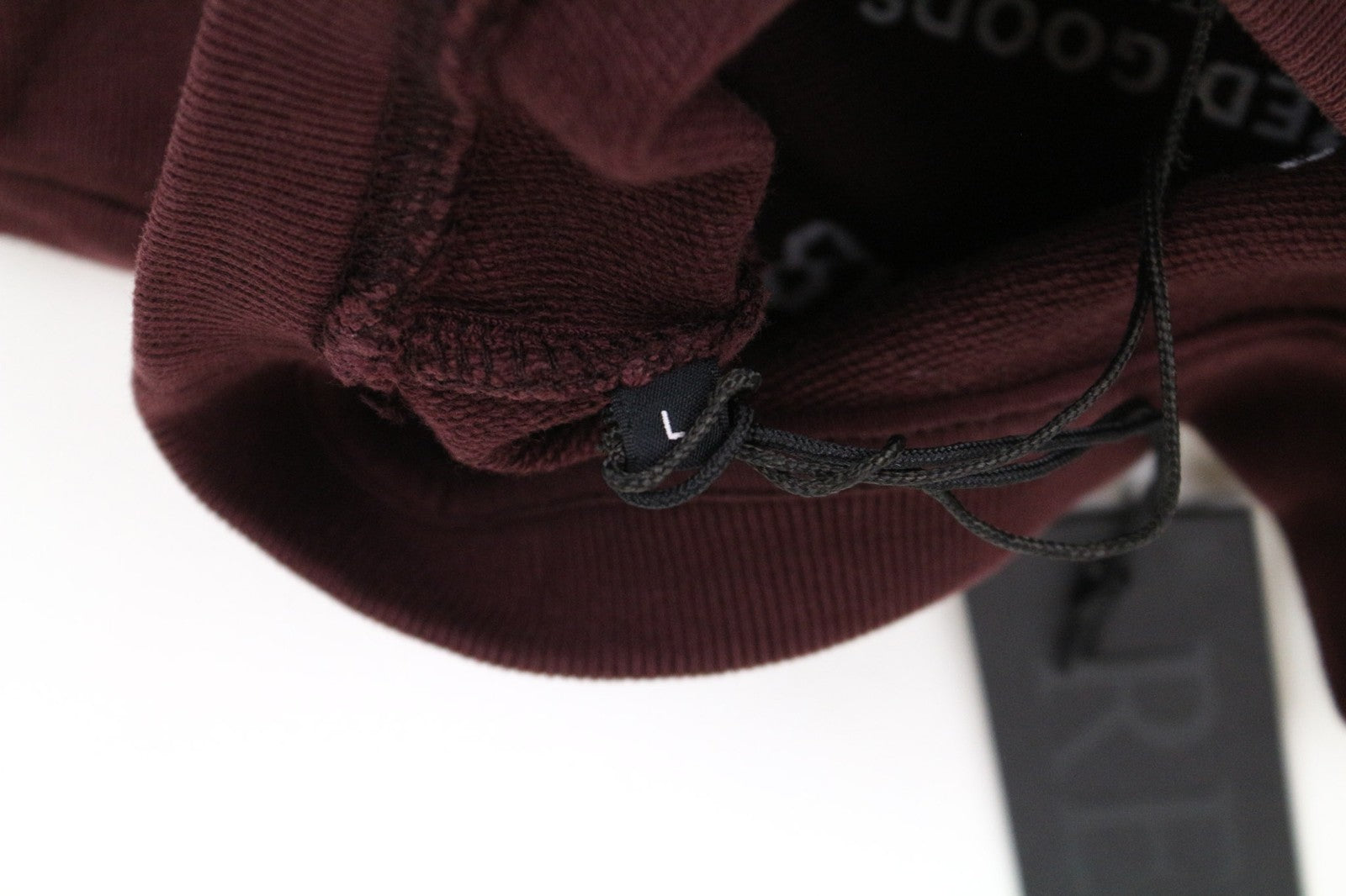 REPLAY Men's Sweatshirt L Burgundy Red Casual Logo Pullover Cotton Long Sleeve