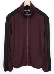 REPLAY Limited Edition Men's Sweatshirt XL Burgundy Red Zippered Long Sleeve