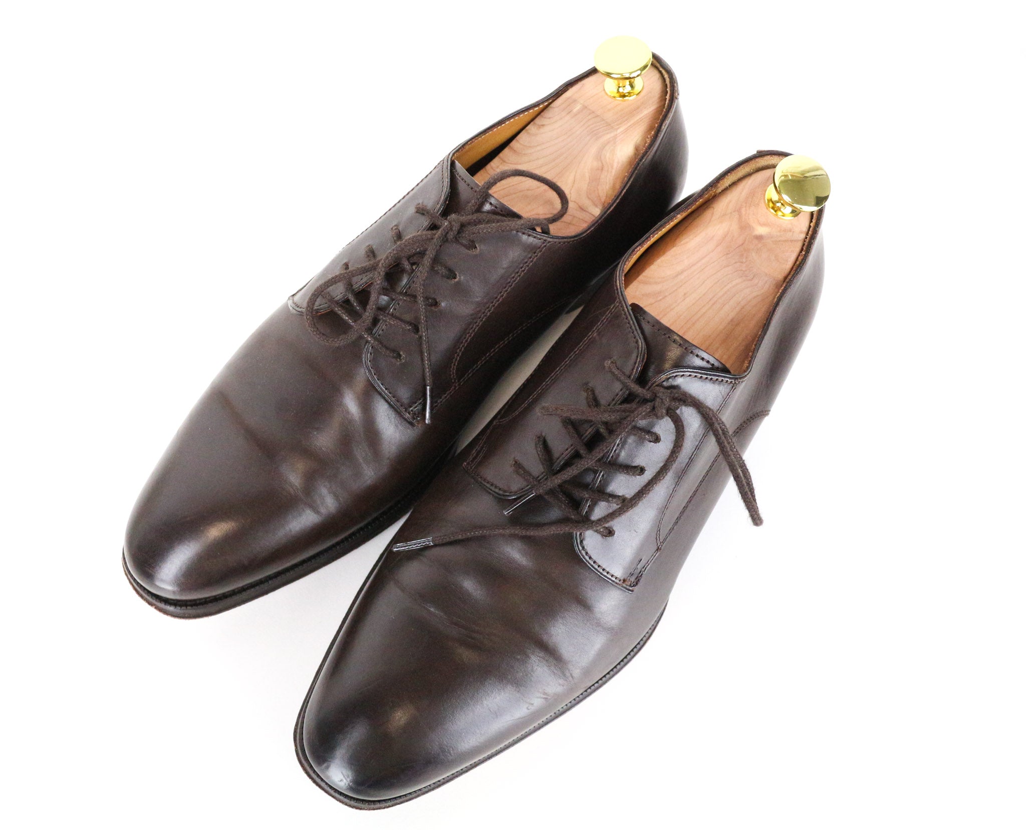 SUITSUPPLY Men's Shoes EU41.5 Dark Brown Classic Oxford Pure Calf Leather