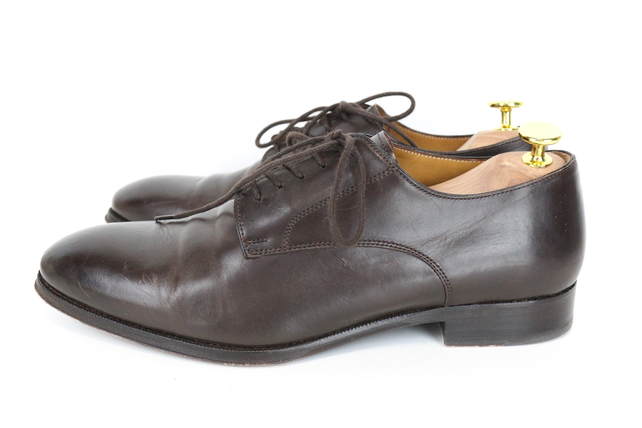 SUITSUPPLY Men's Shoes EU41.5 Dark Brown Classic Oxford Pure Calf Leather