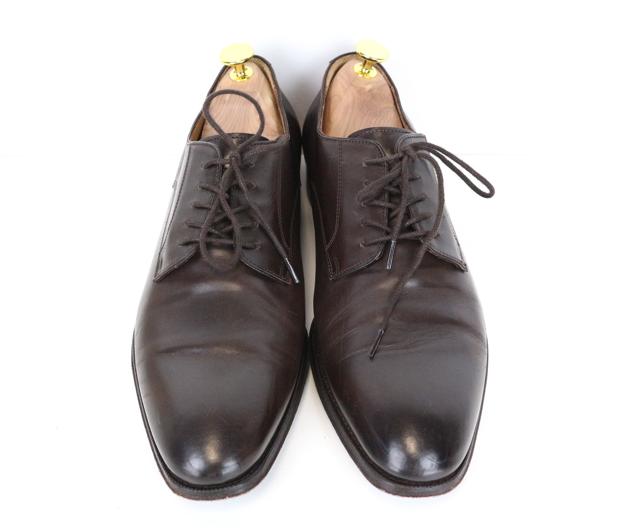 SUITSUPPLY Men's Shoes EU41.5 Dark Brown Classic Oxford Pure Calf Leather