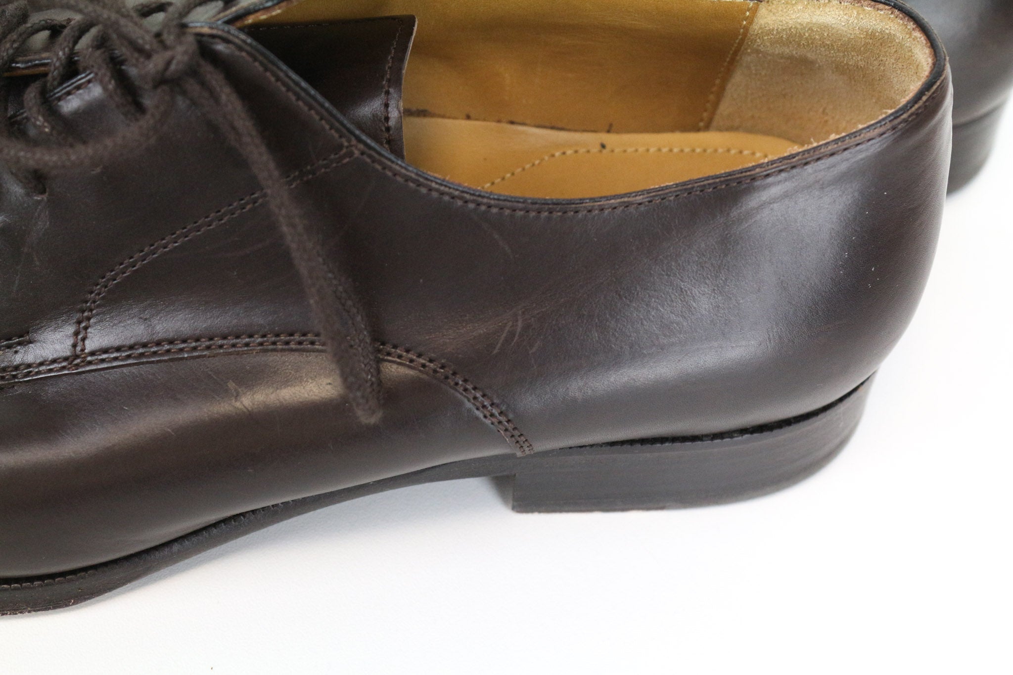 SUITSUPPLY Men's Shoes EU41.5 Dark Brown Classic Oxford Pure Calf Leather