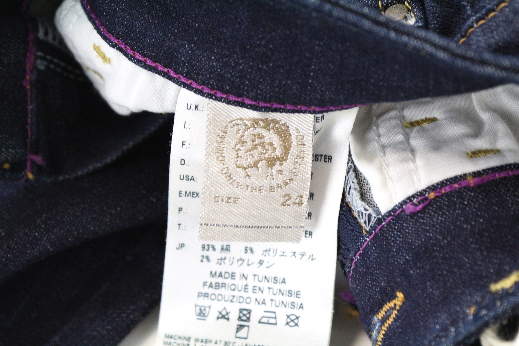 DIESEL Skinzee 0813C Women's Jeans W24/L32 Blue Girls Super Slim Skinny Stretch