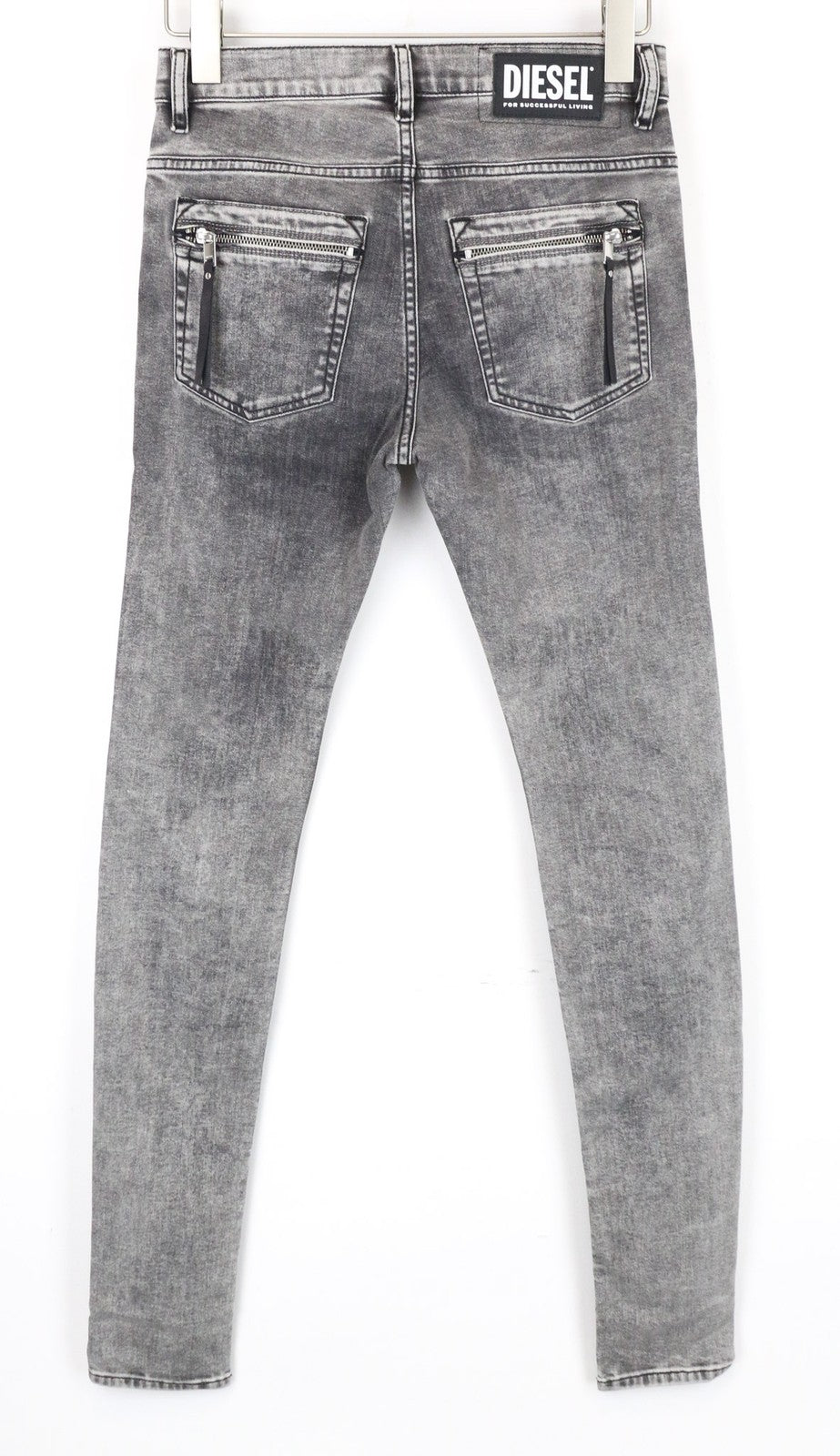 DIESEL D-Amny 069FJ Men's Jeans W26/L32 Mid Grey Stretch Skinny Zip-Fly Boys