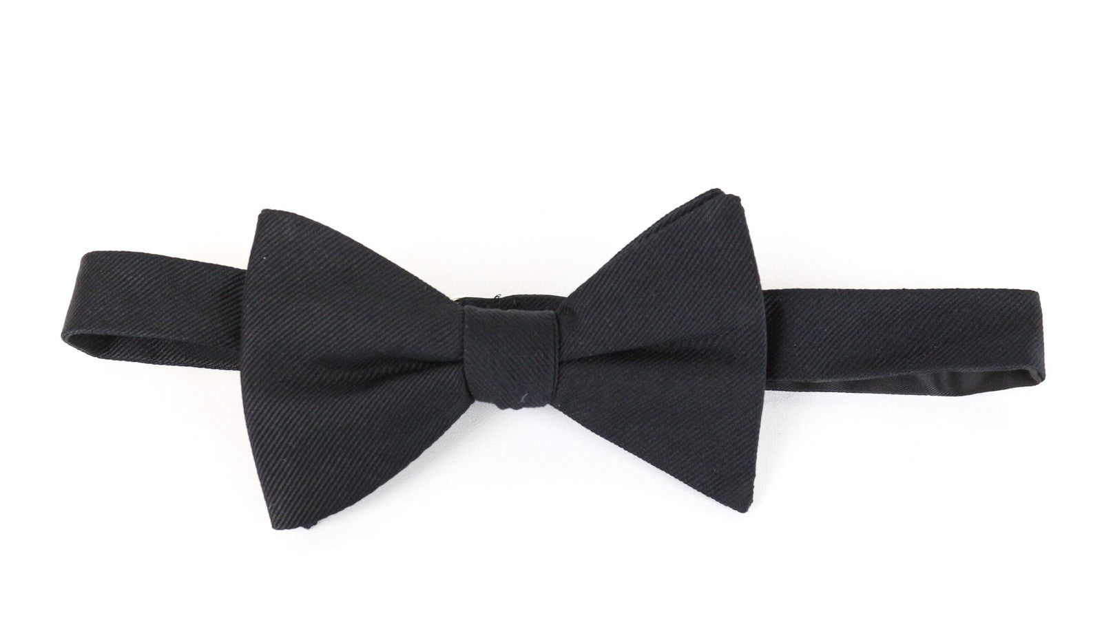 SUITSUPPLY Men's Tie 93x7.4 cm Black Pure Silk Formal Classic Butterfly Twill