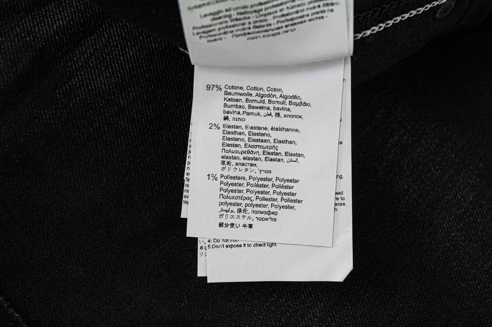 REPLAY Grover Men's Jeans W29/L32 Straight Black Stretch Selvedge Button-Fly