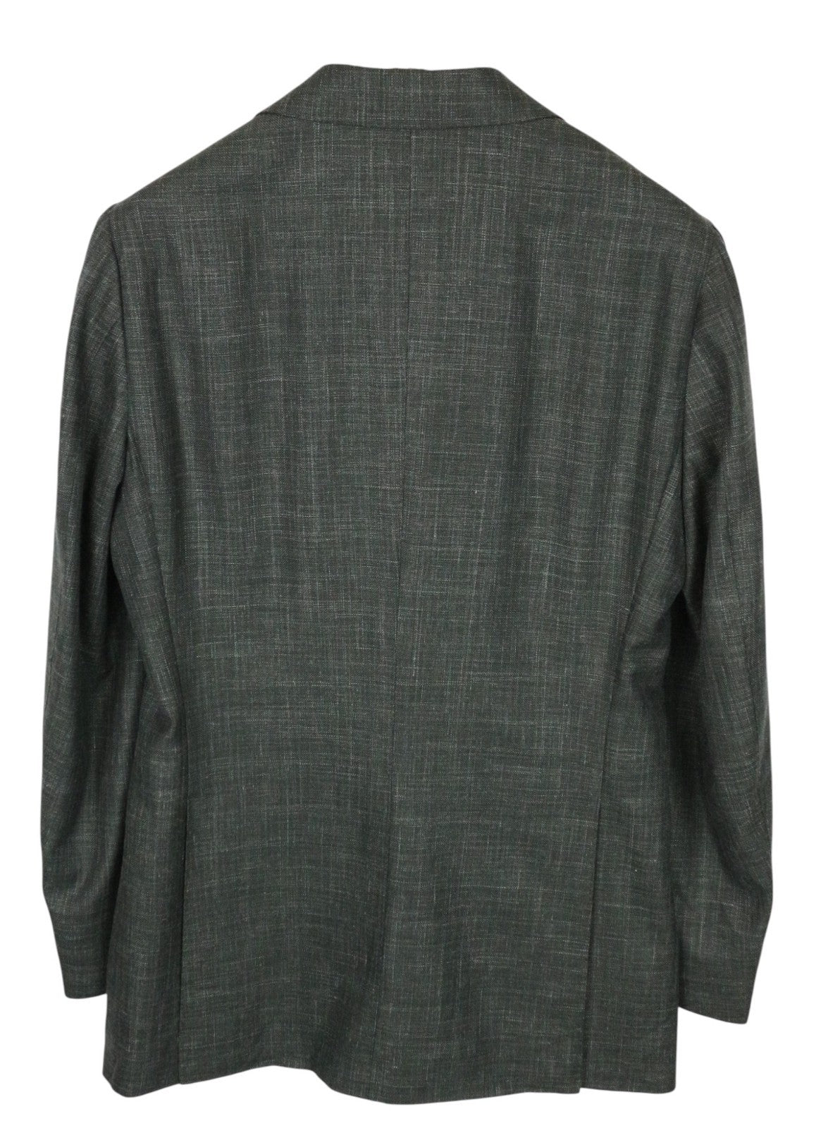 SUITSUPPLY La Spalla Men's Suit UK38L Green Wool Silk Linen 2Pc Single-Breast