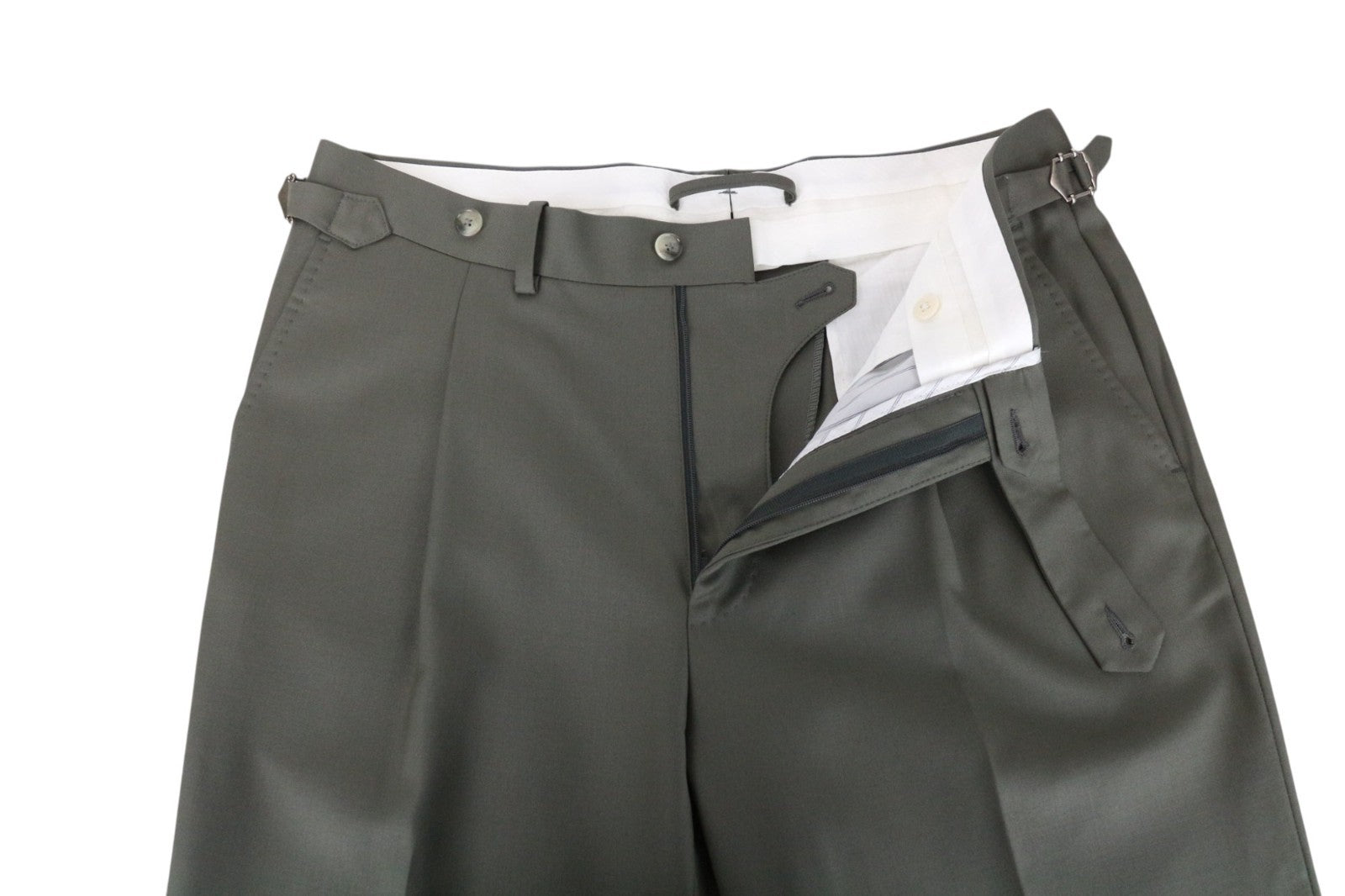 SUITSUPPLY Havana Tulip Men's Suit UK38R Slim Green Pure Wool Super 110's 2Pc