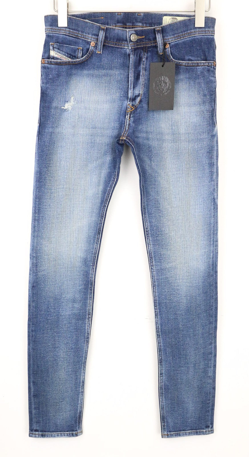 DIESEL Tepphar-X 0870H Men's W26/L32 Blue Boys Carrot Fit Stretch Aged Look