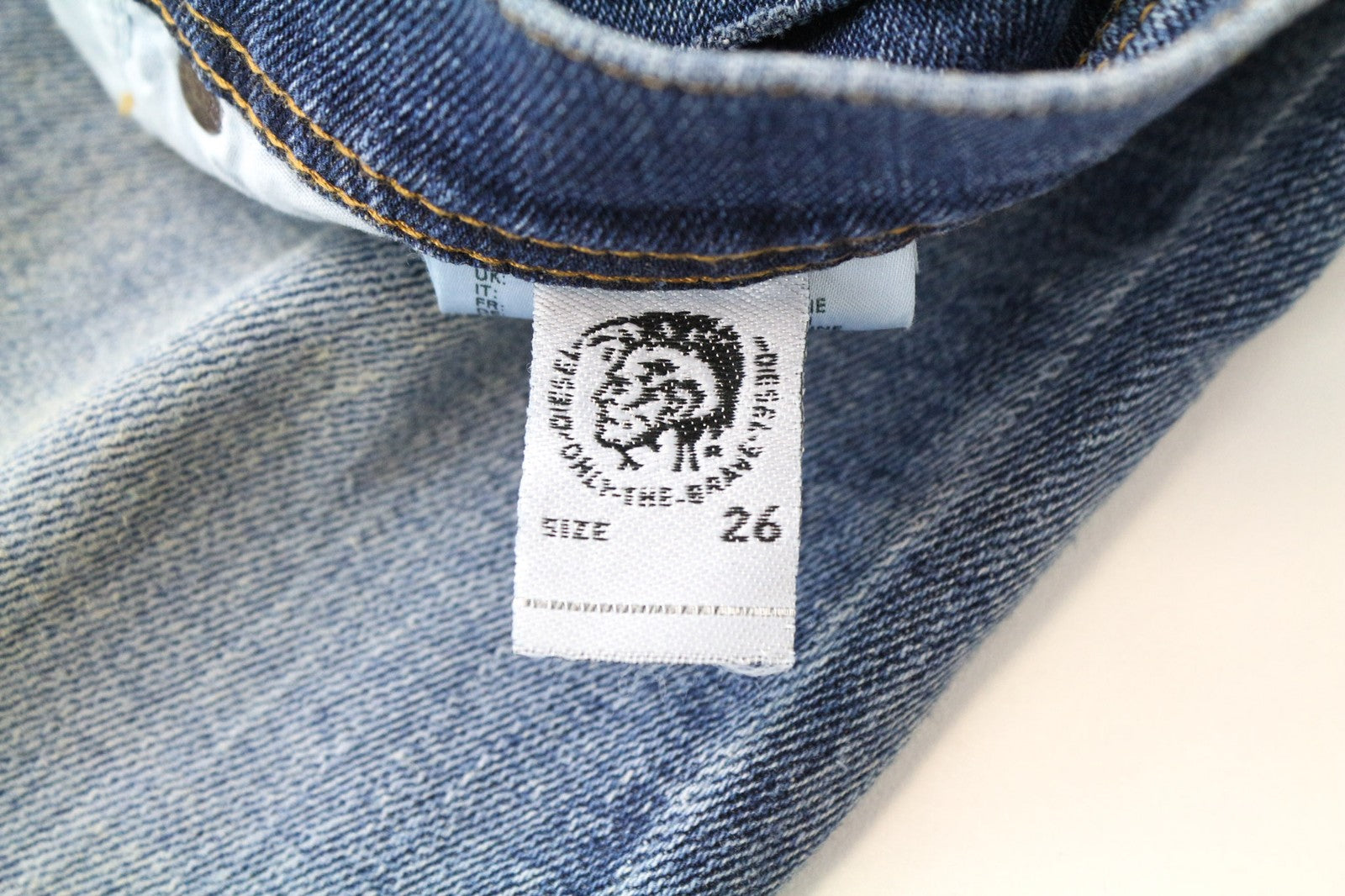 DIESEL Tepphar-X 0870H Men's W26/L32 Blue Boys Carrot Fit Stretch Aged Look