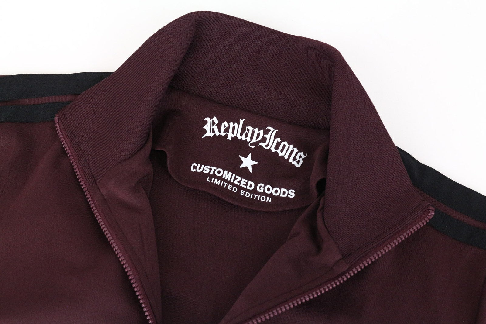 REPLAY Limited Edition Men's XL Burgundy Red Zipped Casual Long Sleeve Sweat