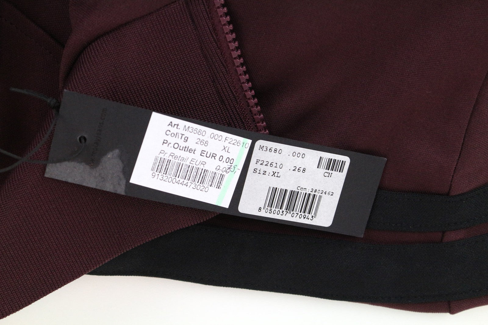 REPLAY Limited Edition Men's XL Burgundy Red Zipped Casual Long Sleeve Sweat