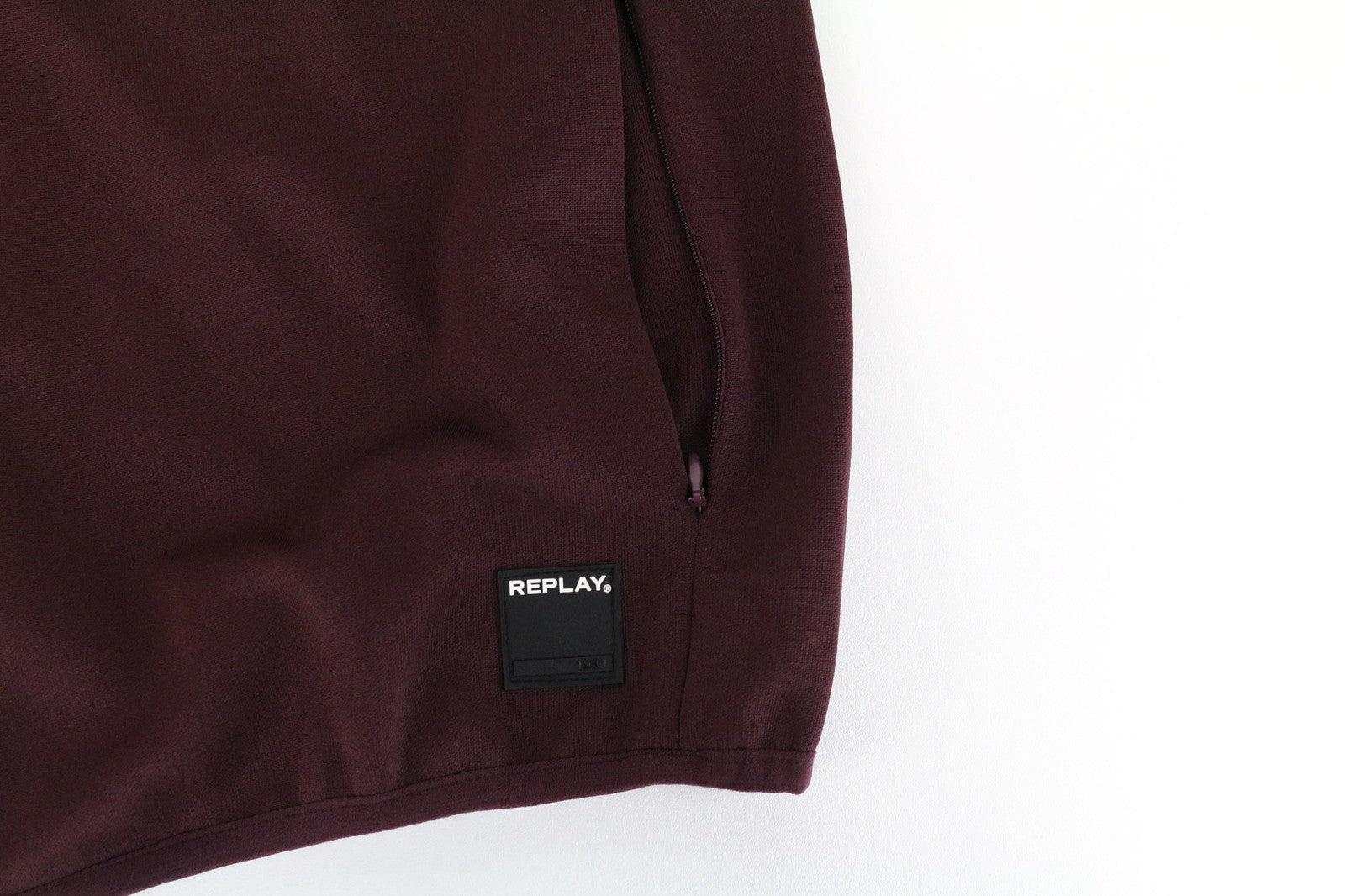 REPLAY Limited Edition Men's XL Burgundy Red Zipped Casual Long Sleeve Sweat