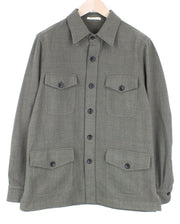 SUITSUPPLY William Men's UK44R Green Wool Cotton Mix Lightweight Casual Jacket