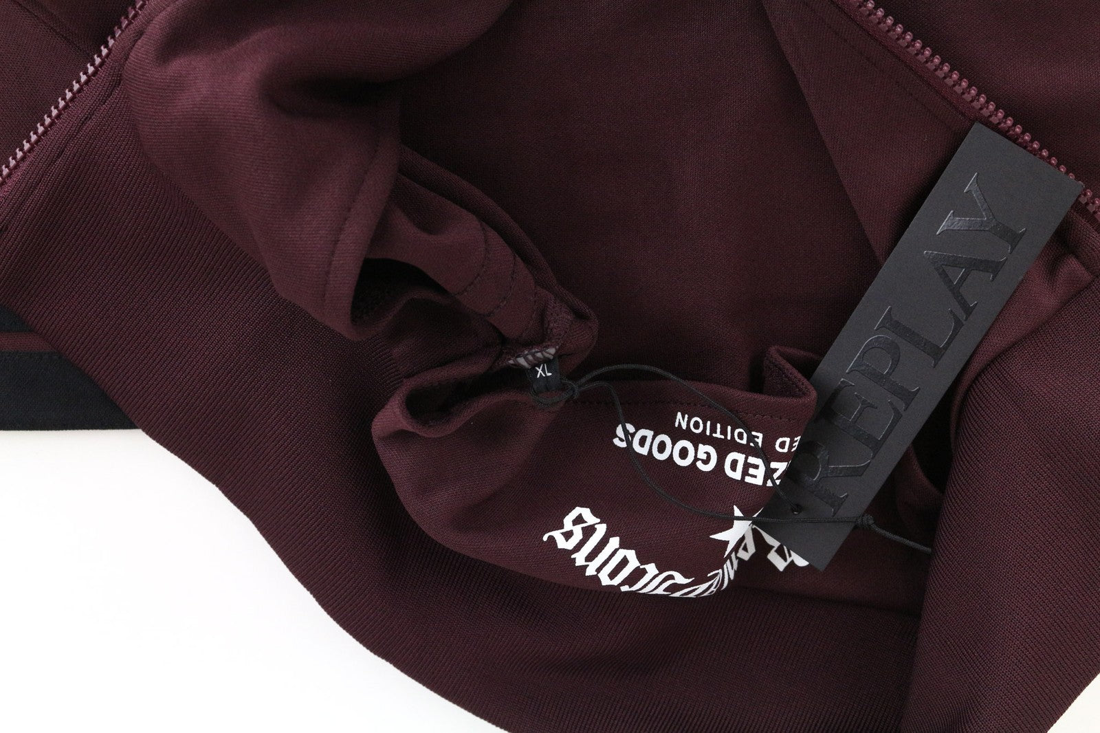 REPLAY Limited Edition Men's XL Burgundy Zip Sweatshirt Long Sleeve Casual