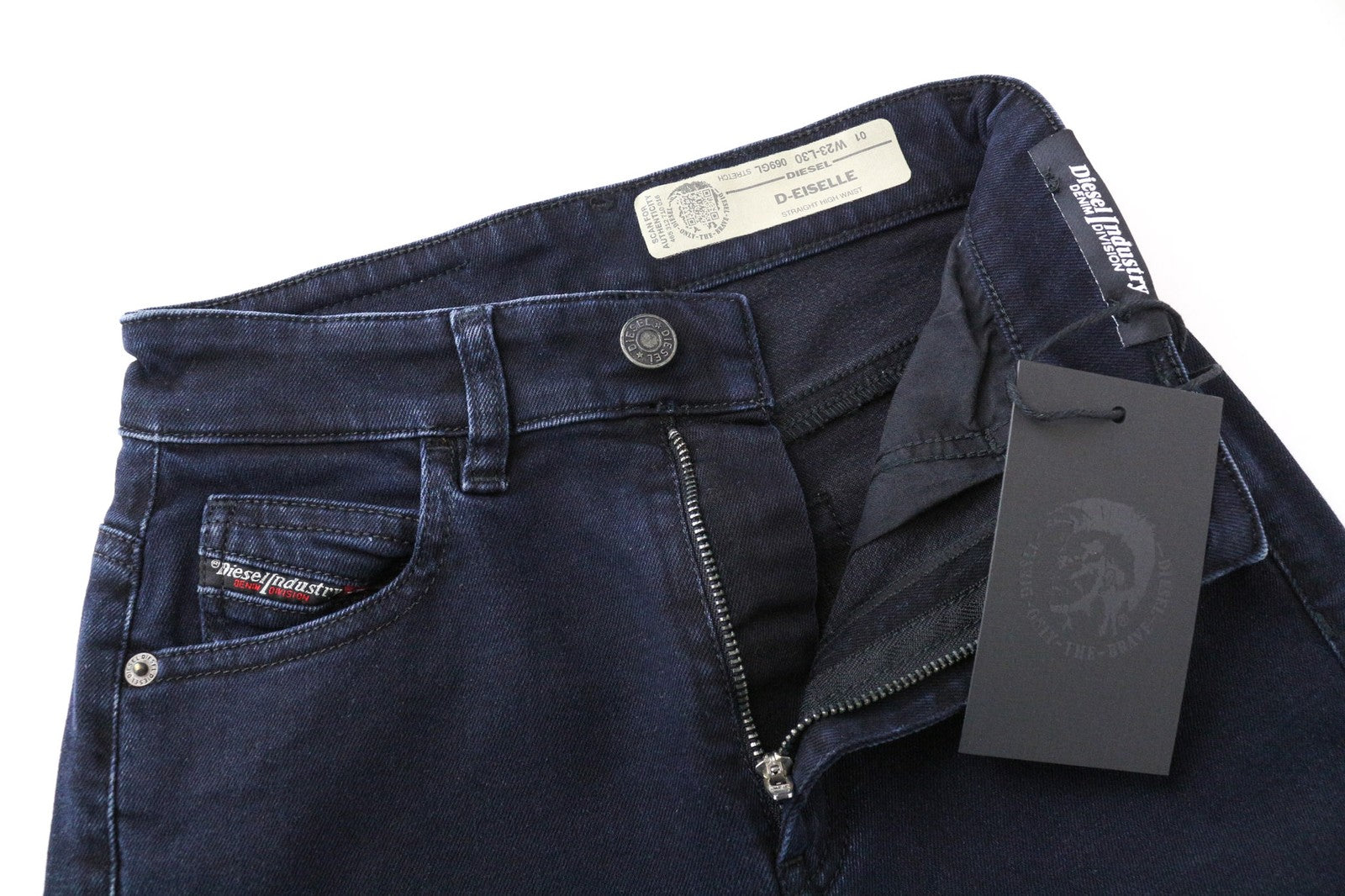 DIESEL D-Eiselle 069GL Women's W23/L30 Blue Girls Straight Fit Cotton Stretch