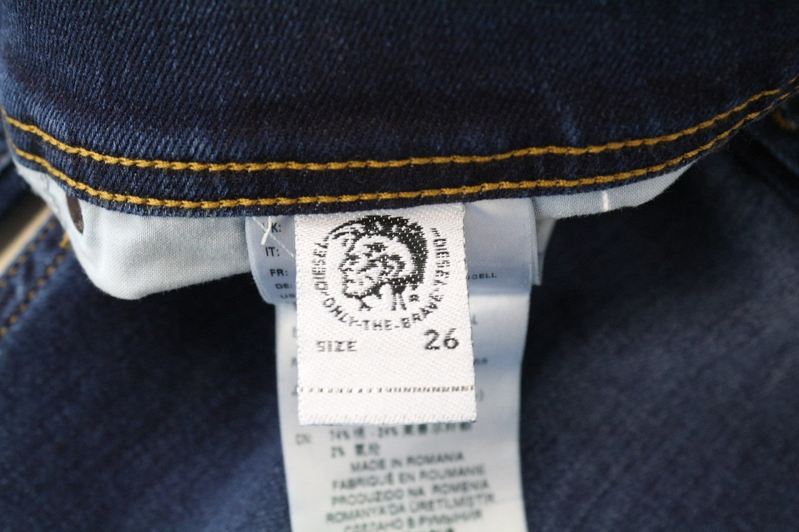 DIESEL Tepphar-X 083AT Men's W26/L32 Boys Blue Slim-Carrot Stained Effect Fit