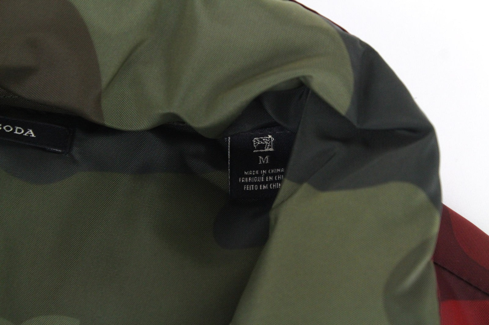 SCOTCH & SODA Men's Vest M Red Quilted Classic Two-Sided Camo Pattern Style