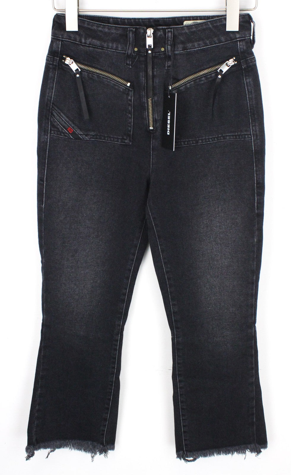 DIESEL D-Earlie 080AP Women's Jeans W25/L30 Black Stretch Slim Fit High Waist