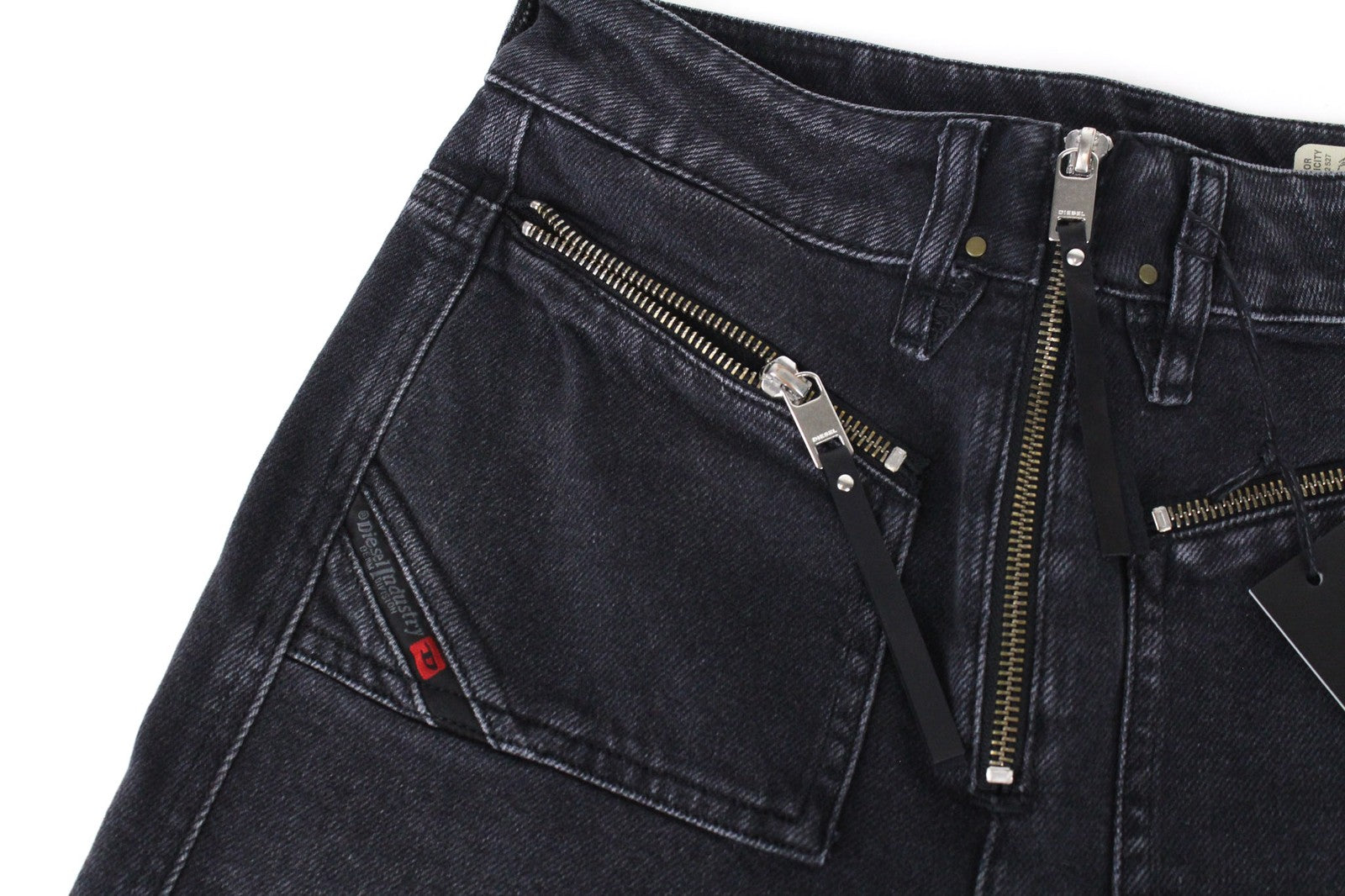 DIESEL D-Earlie 080AP Women's Jeans W25/L30 Black Stretch Slim Fit High Waist